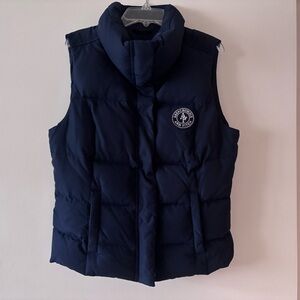 Abercrombie & Fitch Navy Blue Puffer Vest